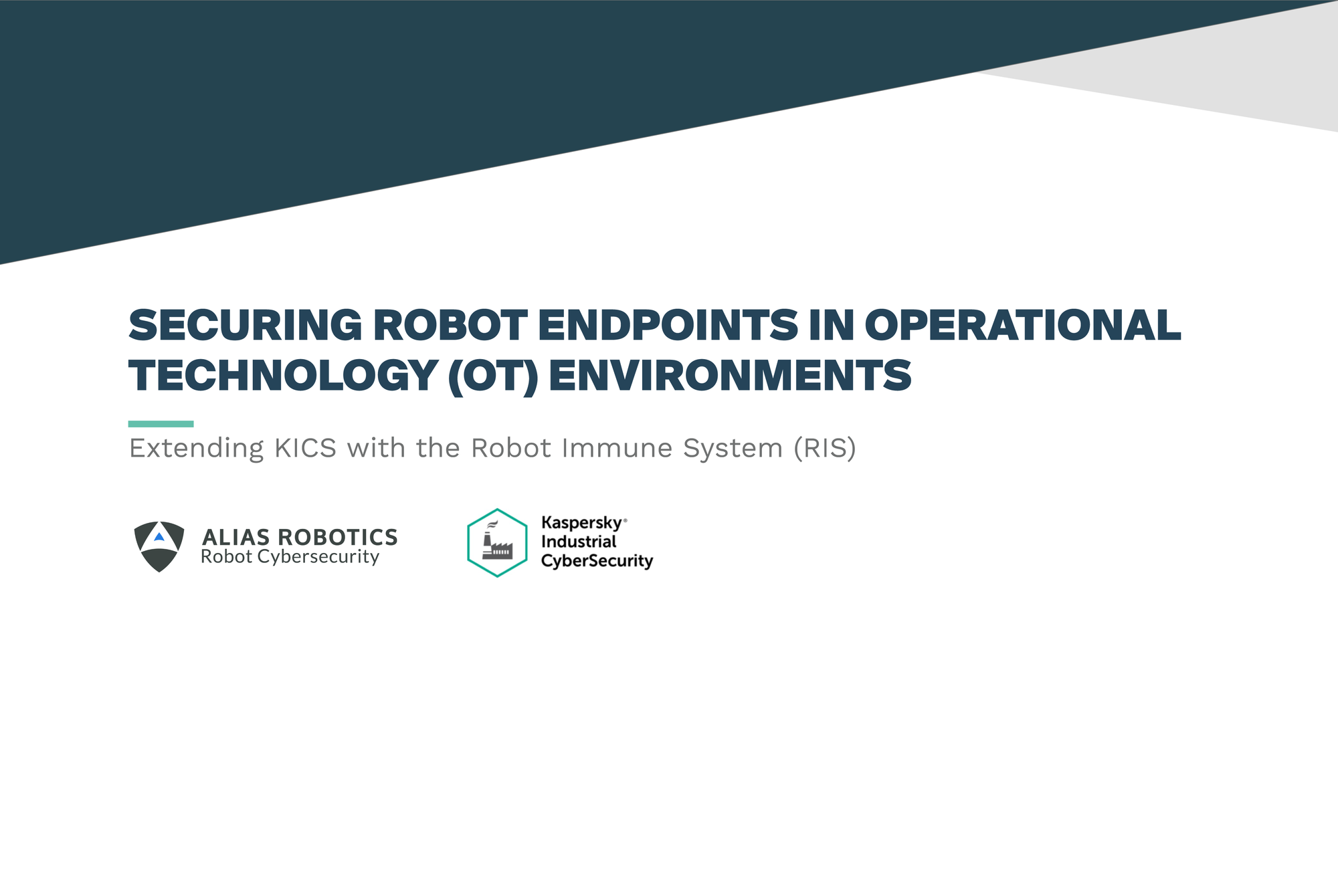 Securing robot endpoints in Operational Technology (OT) environments
